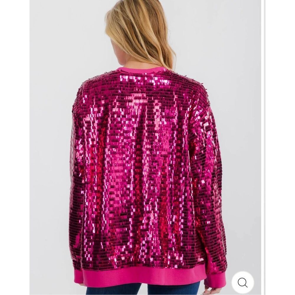 Sequin Embellished Bomber Jacket NWT - image 4